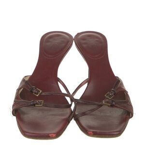 Gucci Brown Leather Mules with Elegant Design